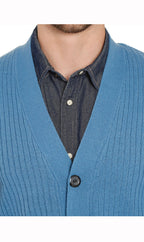 Rib Knit Button Front Sweater Vest