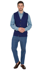 Rib Knit Button Front Sweater Vest