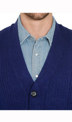 Rib Knit Button Front Sweater Vest