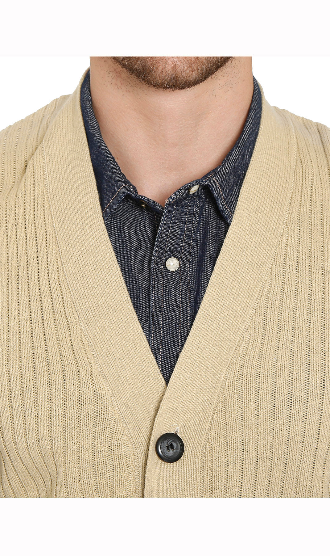 Rib Knit Button Front Sweater Vest