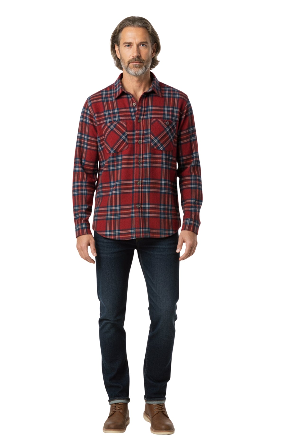 Heathered Fleece Pocket Overshirt