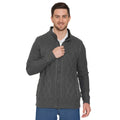 Sherpa Lined Fleece Sweater Jacket