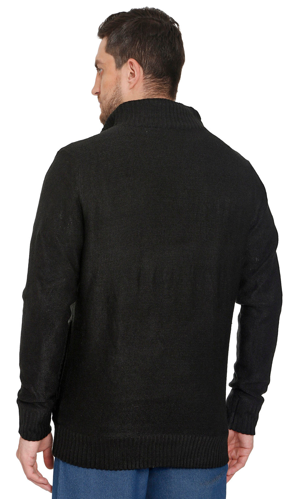 Sherpa Lined Fleece Sweater Jacket