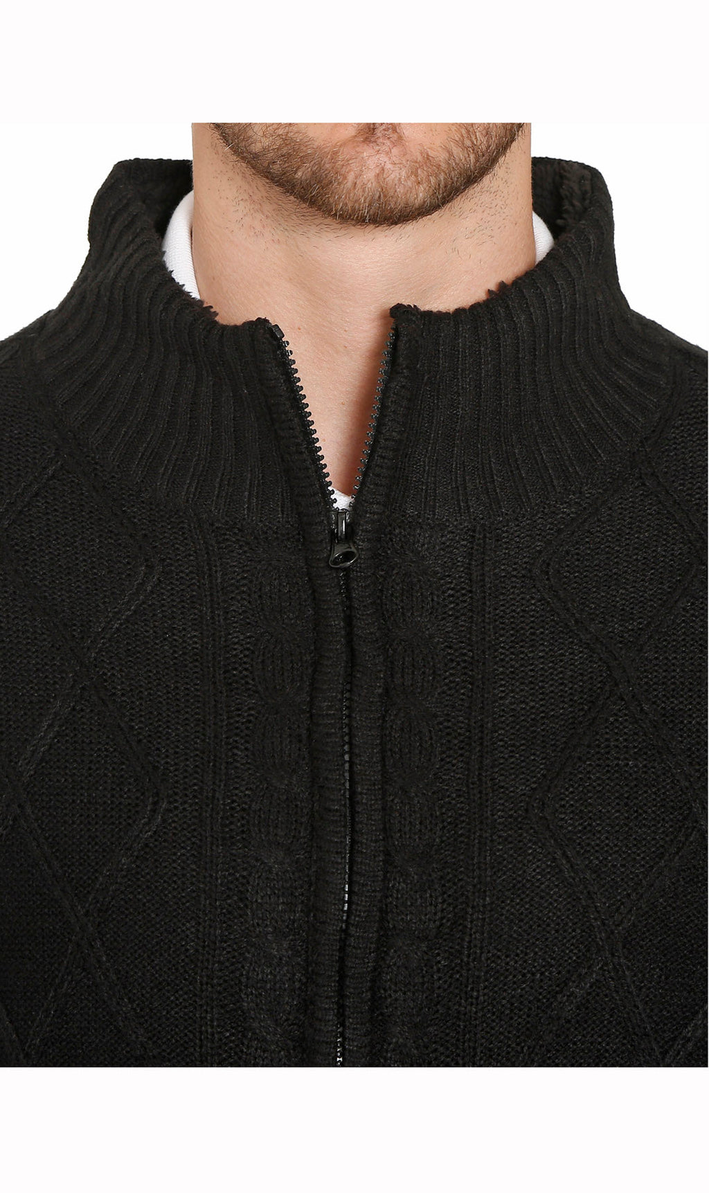 Sherpa Lined Fleece Sweater Jacket