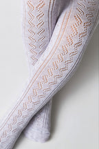 Conte-Kids Cotton Tights Miss 617 - Lace Pattern