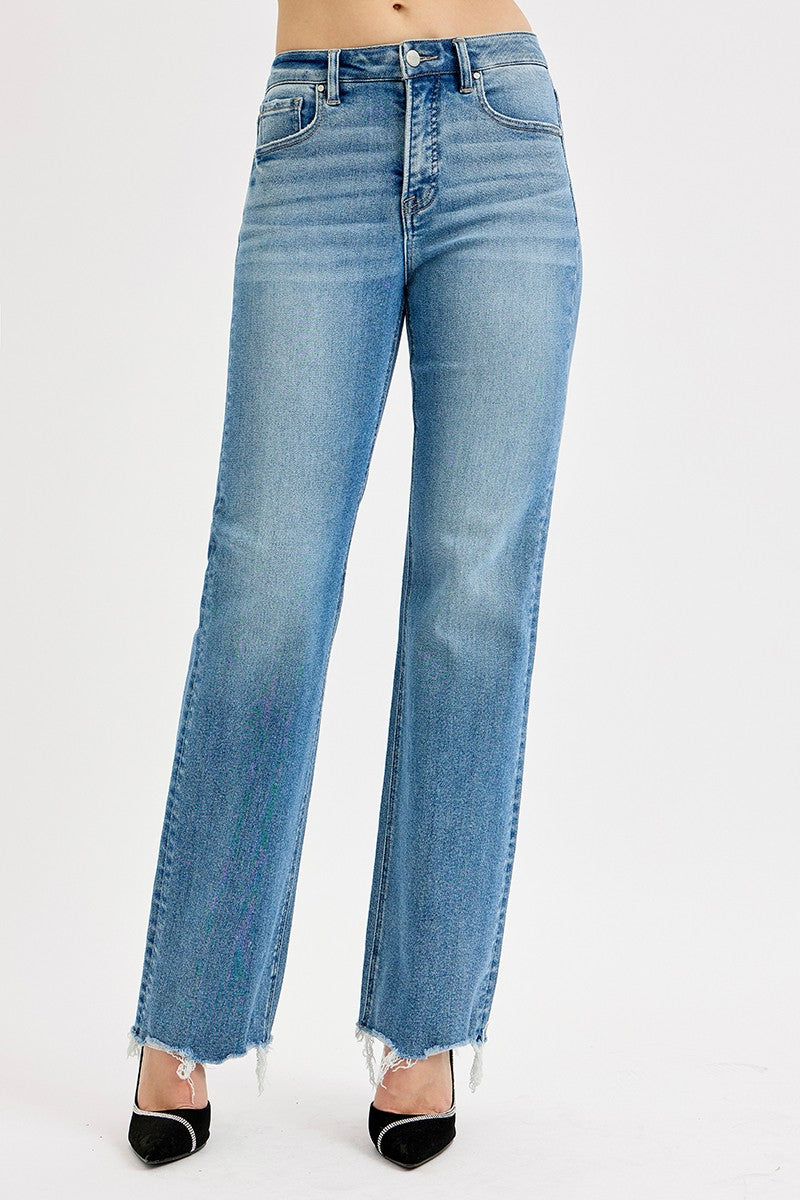 Tummy Control Wide Leg Jeans