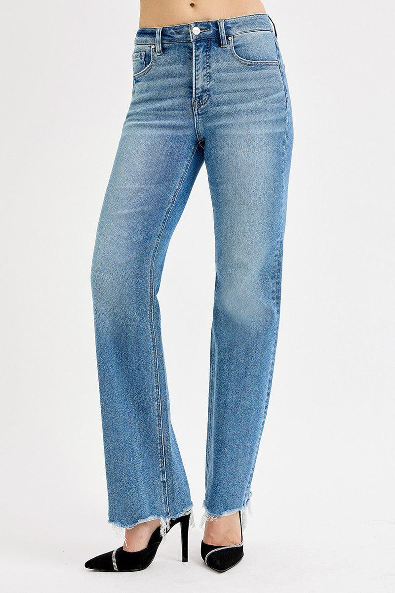 Tummy Control Wide Leg Jeans