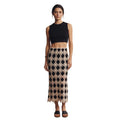 Crochet Diamond Midi Skirt