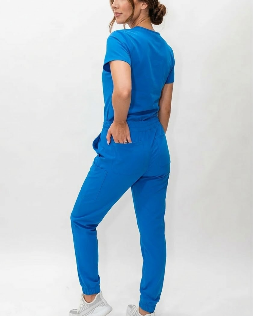 "Boyfriend Fit" Scrub Joggers - Cobalt