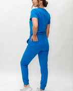 "Boyfriend Fit" Scrub Joggers - Cobalt