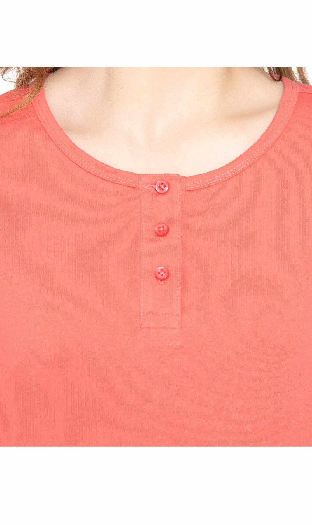 3/4 Sleeve Henley Top - Pendo Store