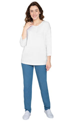 3/4 Sleeve Henley Top - Pendo Store