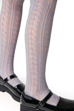 Conte-Kids Cotton Tights Miss 617 - Lace Pattern