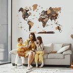 3D Wooden World Map Multicolor - Pendo Store