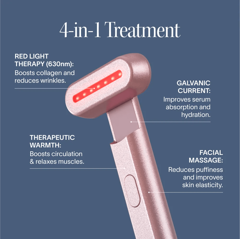 4-in-1 Red Light Therapy Wand & Activating Serum Kit - Pendo Store