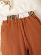 Color Block Button Up Top and Pants Set