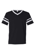 BFC No Logo Women 39 s V Neck Striped Sleeves Jersey