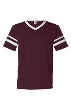 BFC No Logo V Neck Striped Sleeves Jersey