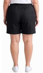 Women's Pull-On Denim and Twill Shorts — Stretch Waist No Zipper