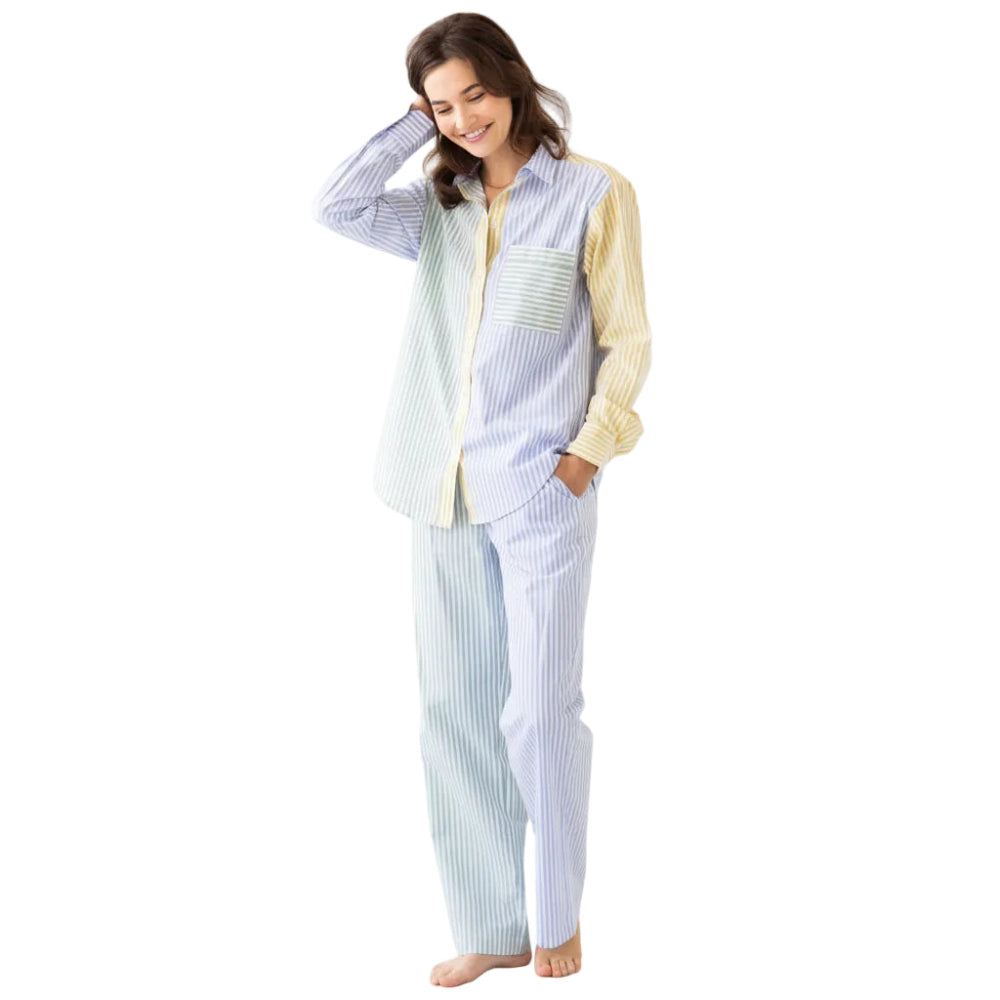 Amalfi Striped Full Length Pajama Set