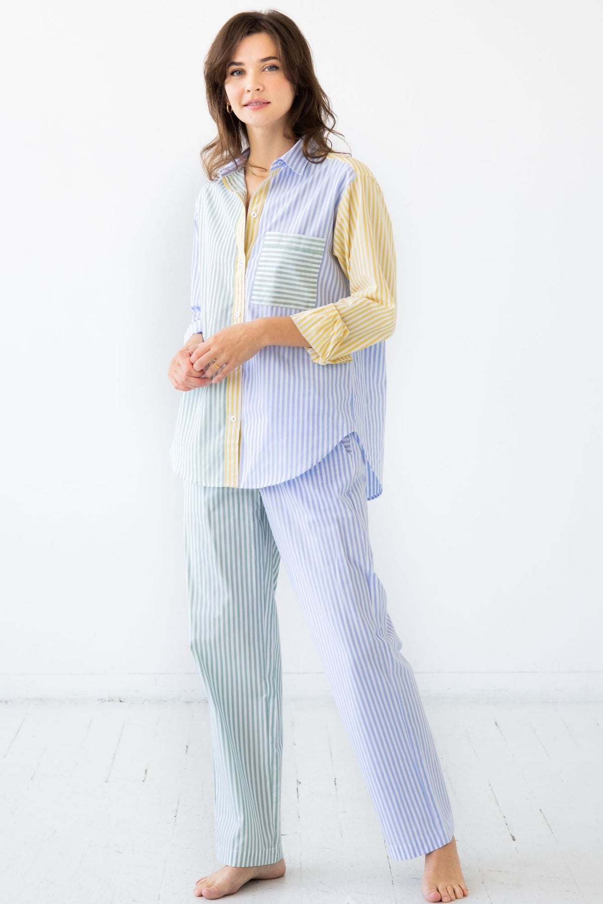 Amalfi Striped Full Length Pajama Set