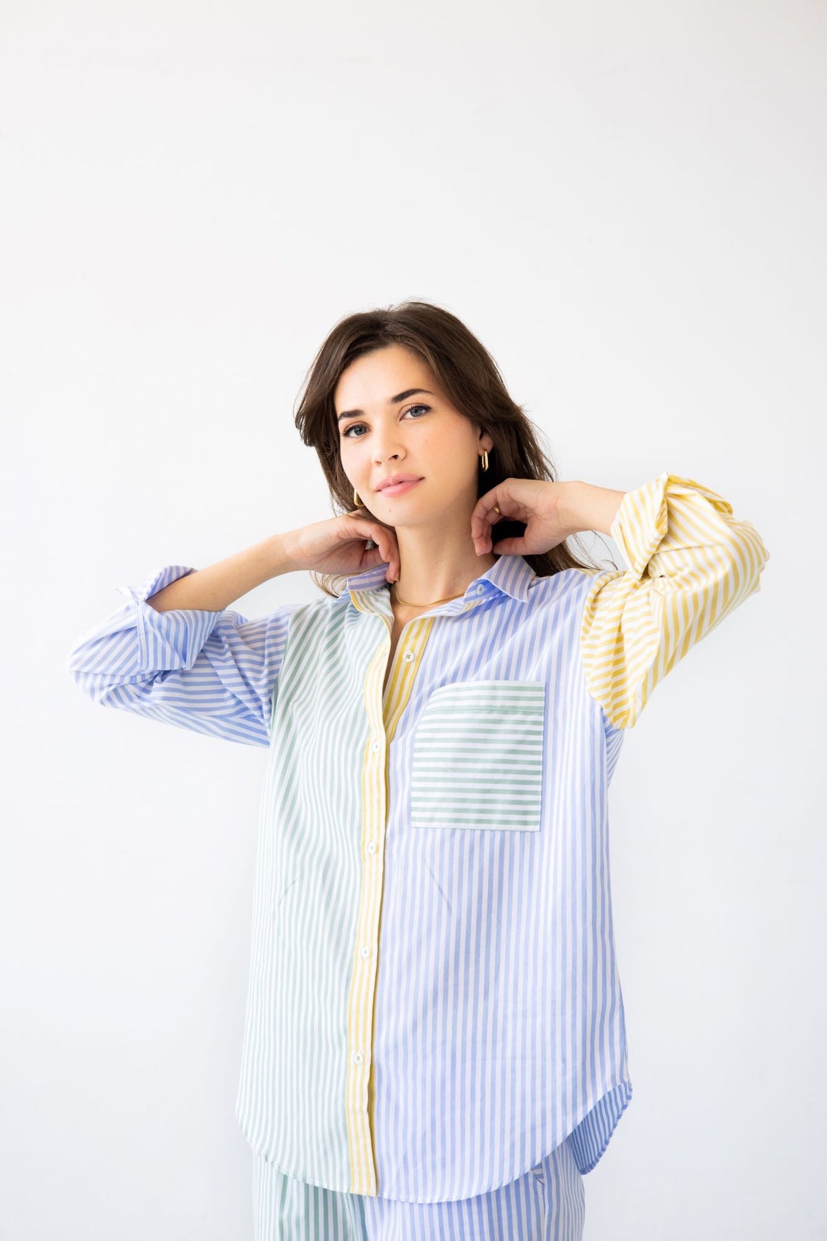 Amalfi Striped Full Length Pajama Set