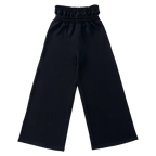 Market Crash Streetwear Double Waisted Sweatpants Wide Leg French Terry 420GSM Black Cotton