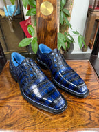 Maurice Connoisseur Custom Made Alligator Oxford - Blue