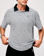 Labyrinth Polo - White / Black