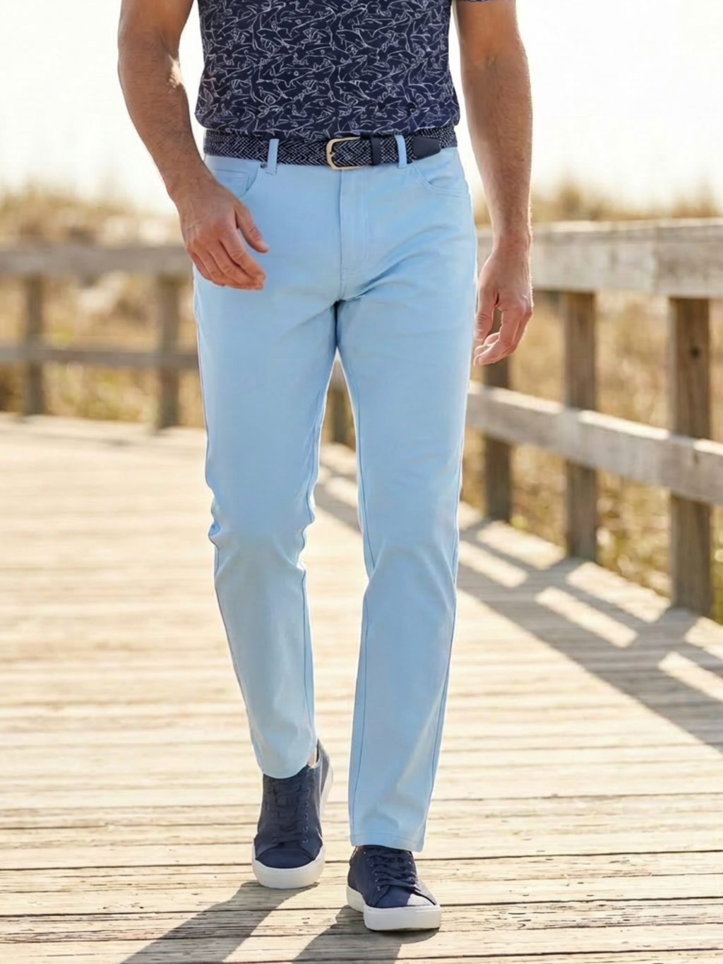 Light Blue Versatile Performance Pants