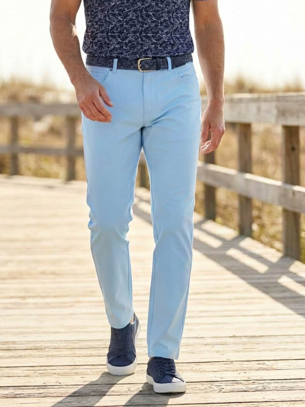 Light Blue Versatile Performance Pants