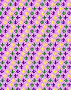 Fleur de Lis Polo - Purple