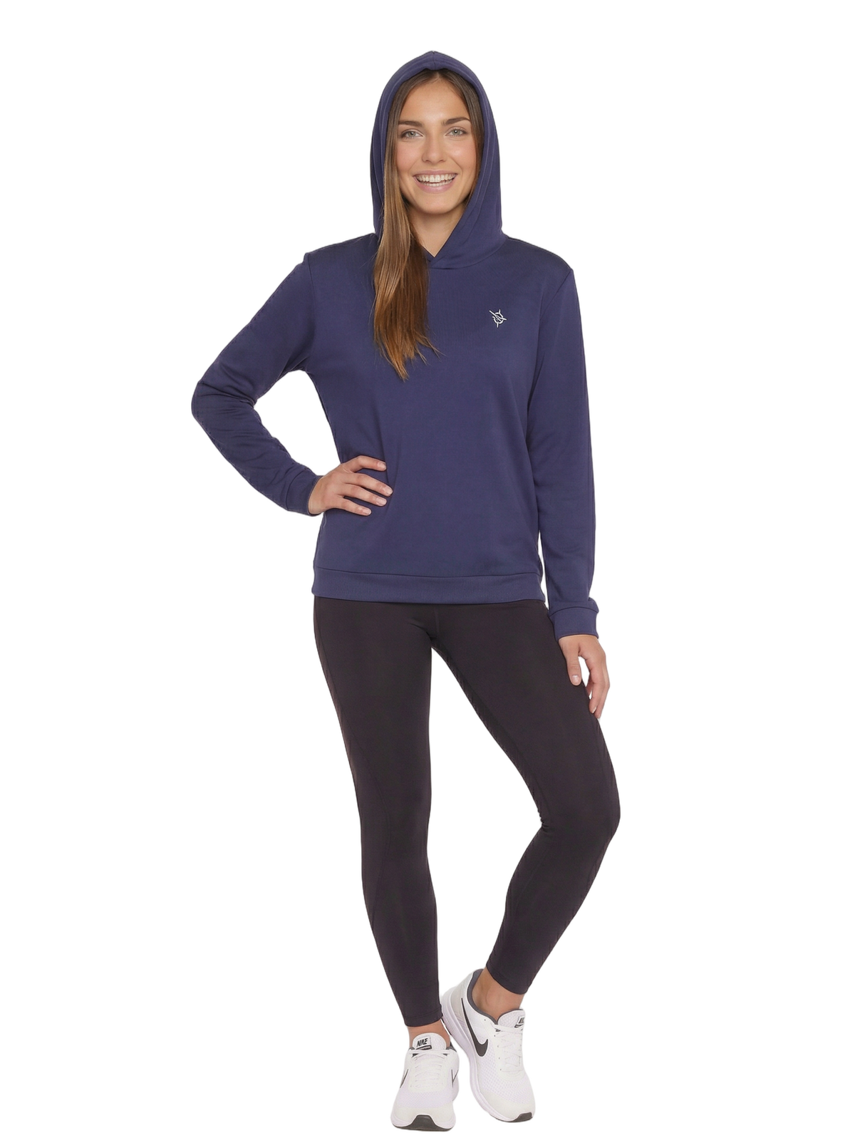Women's Navy Performance Hoodie