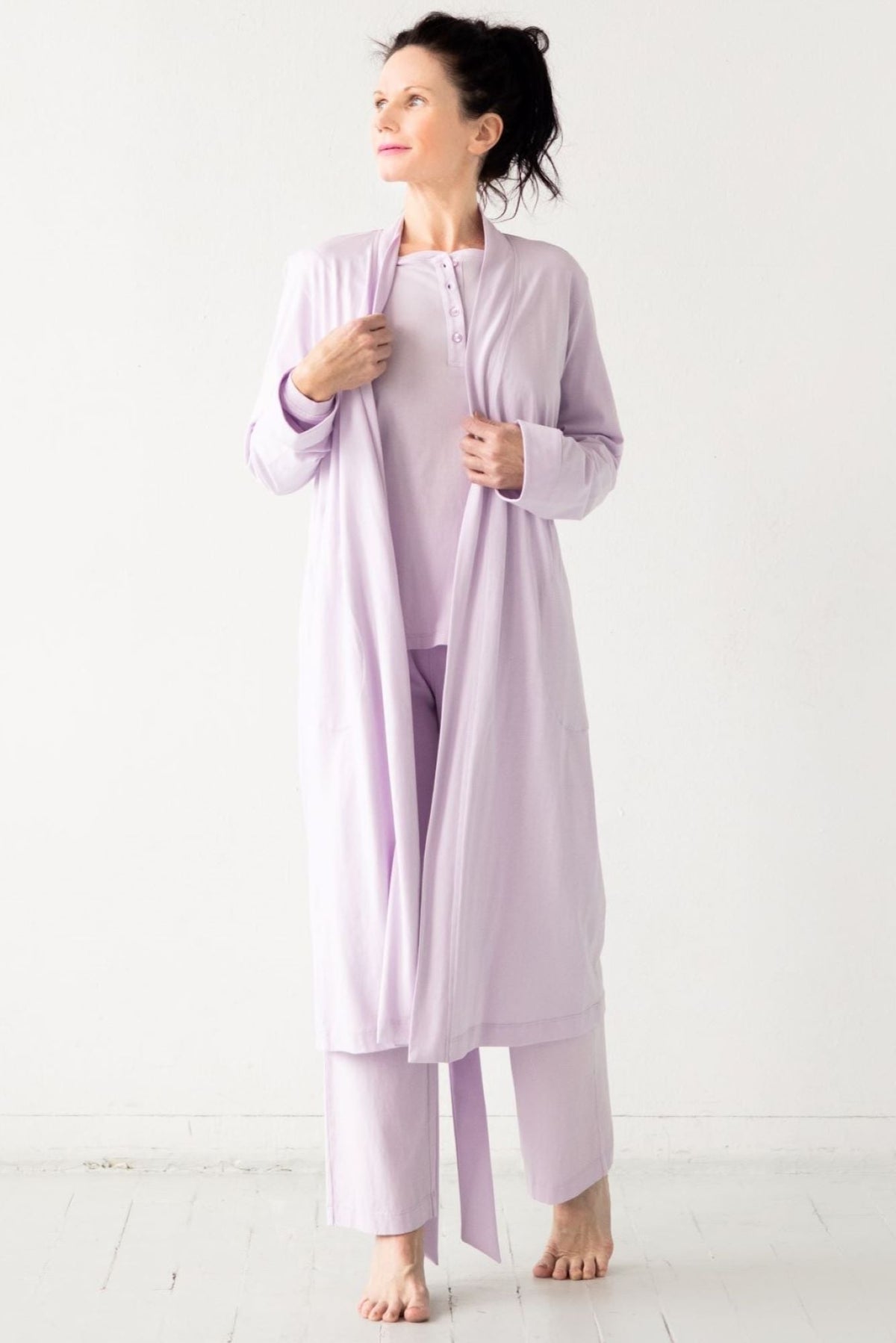 Pima Cotton Straight Leg Pants