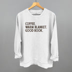 Coffee Warm Blanket Good Book