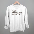Coffee Warm Blanket Good Book