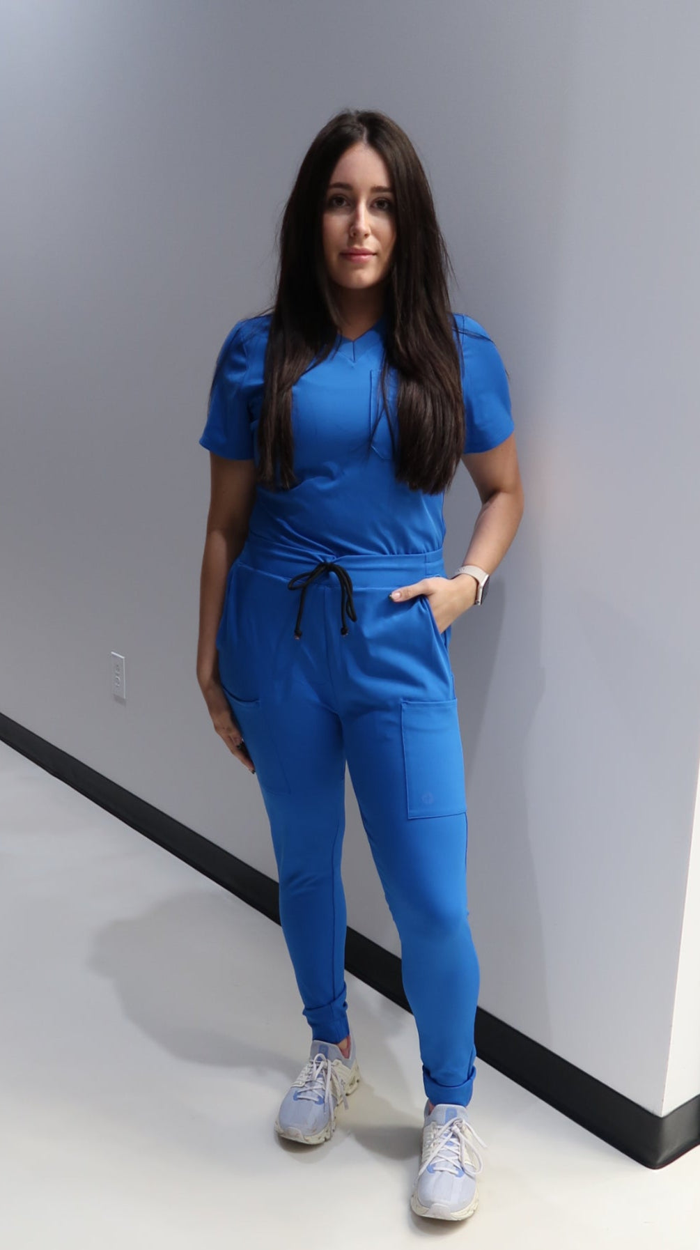 "Boyfriend Fit" Scrub Joggers - Cobalt