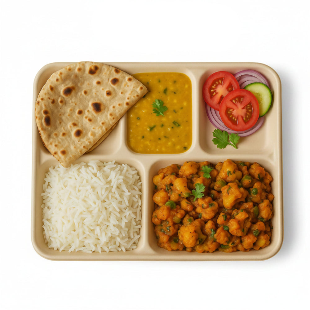 10 Inch Five Compartment Trays