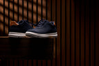 CALTO - J1582  - 2.6 Inches Taller (Navy) - Lightweight Casual Walkers