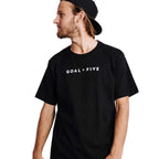 Goal Five Black Cotton T-Shirt