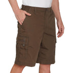 Elastic Waist Cargo Shorts