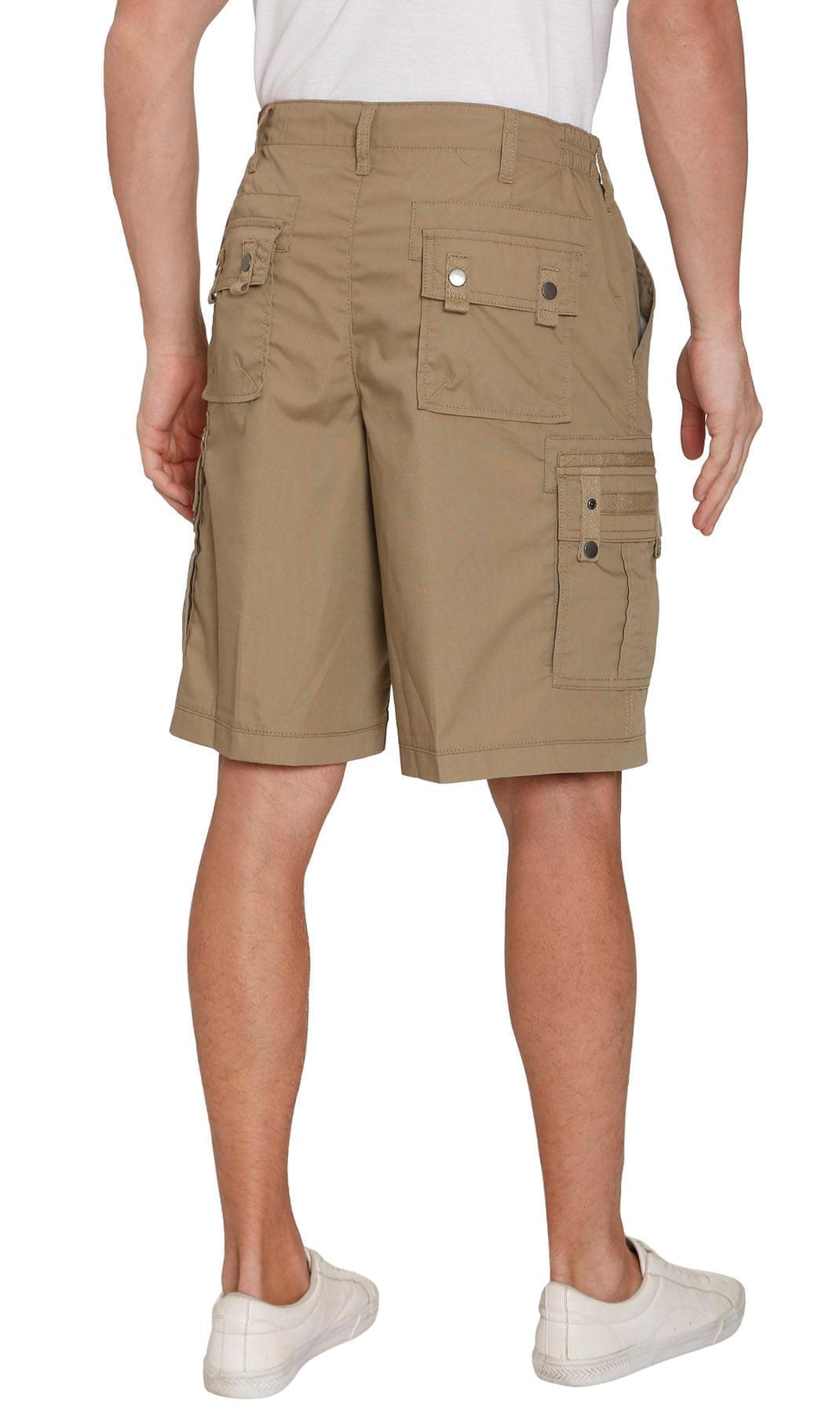 Elastic Waist Cargo Shorts