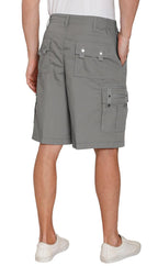 Elastic Waist Cargo Shorts