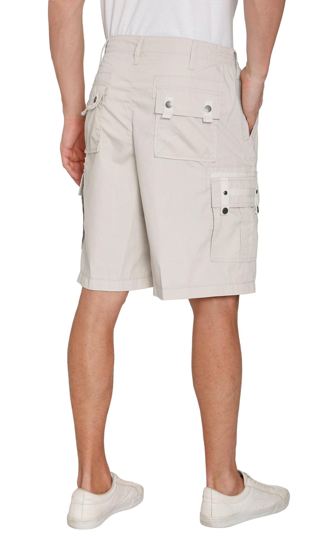 Elastic Waist Cargo Shorts