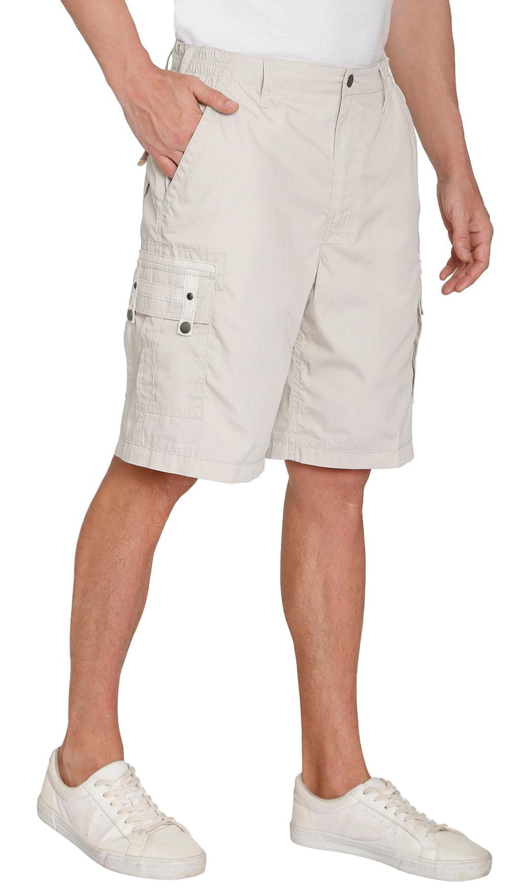 Elastic Waist Cargo Shorts