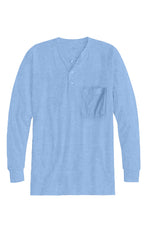 Long Sleeve Henley Pocket Shirt