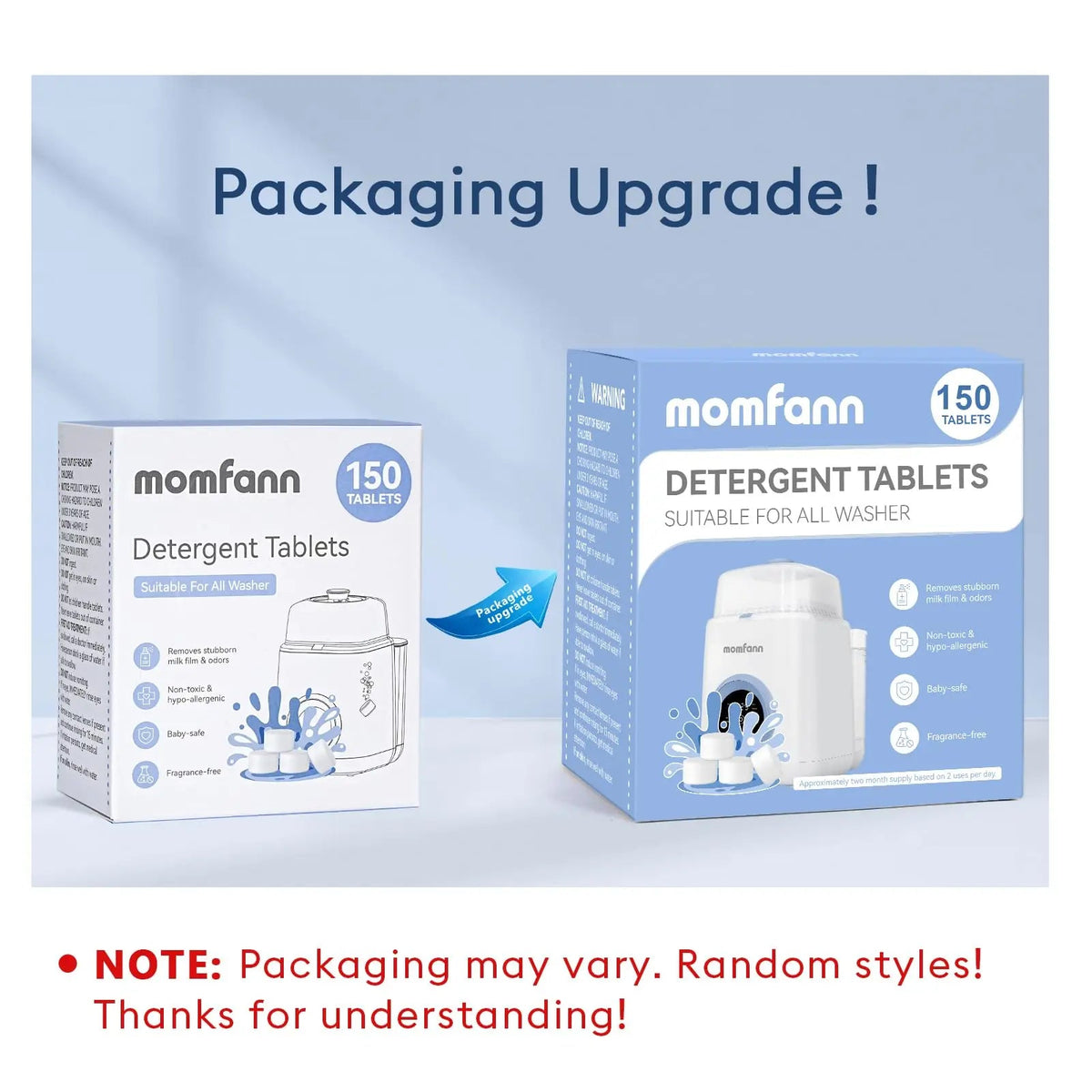 Momfann Baby Bottle Washer Detergent Tablets