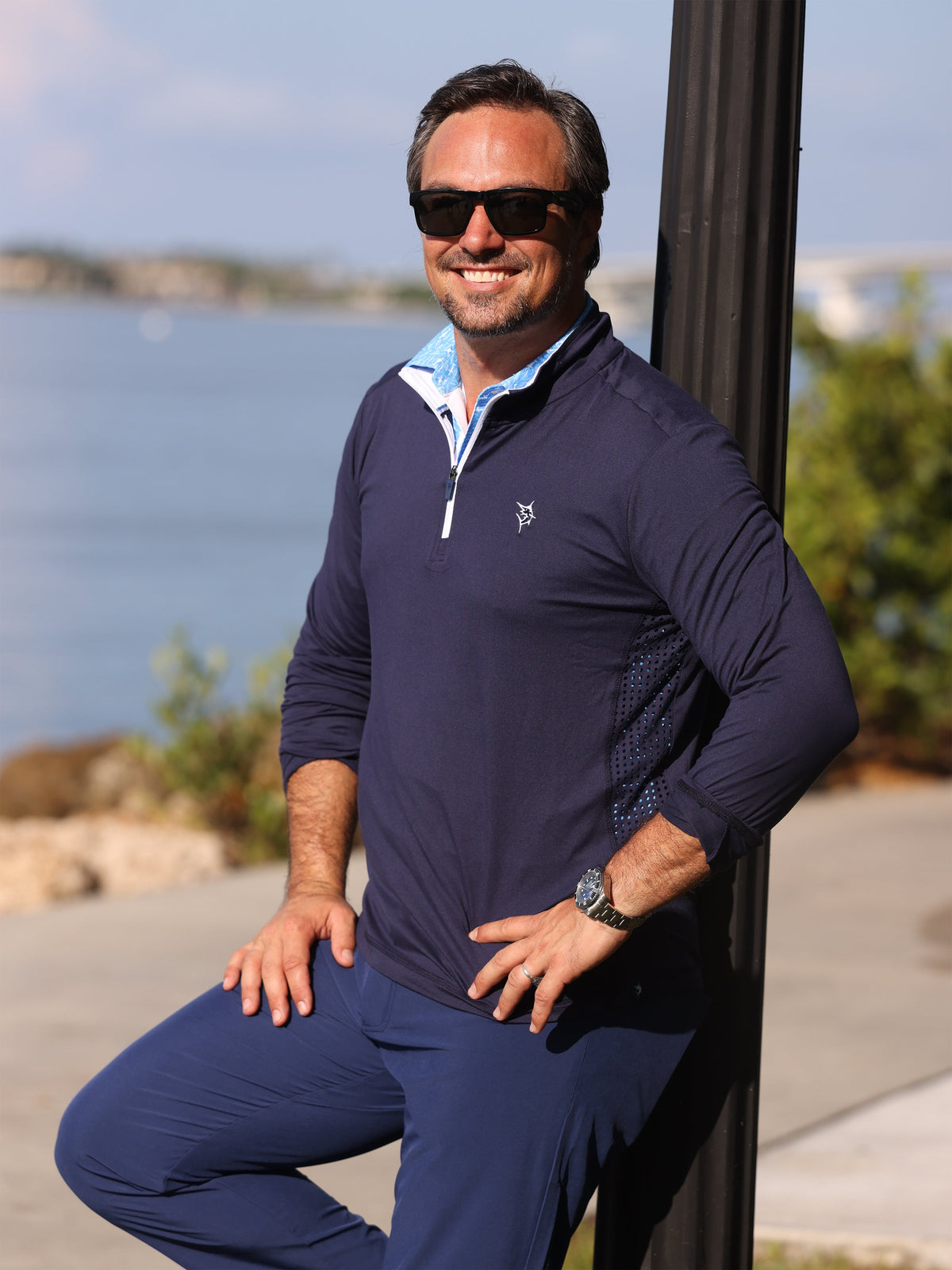 Navy Performance Quarter Zip