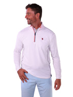 White Performance Quarter Zip