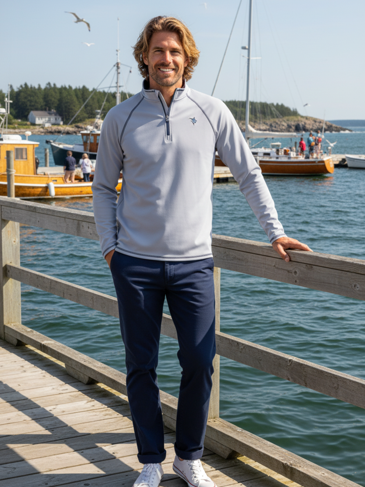 New Harbor Quarter Zip Pullover